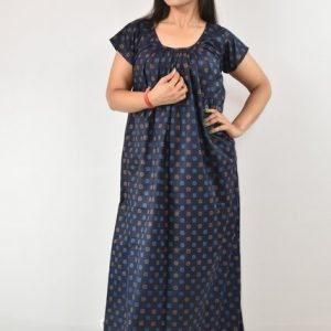 Yellow Cotton Maxi Nighty