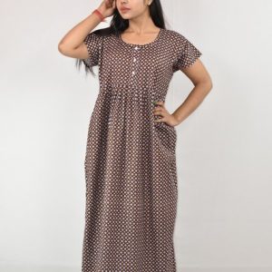 Walnut Cotton Maxi Nighty