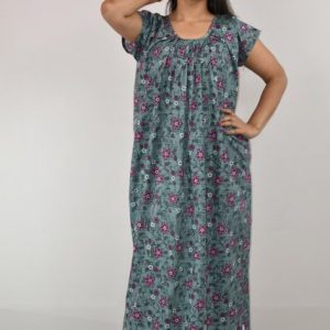 ORANGE Cotton Maxi Nighty