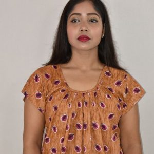 ORANGE Cotton Maxi Nighty