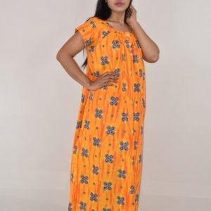 YELLOW Maxi Nighty 60 inch With Button