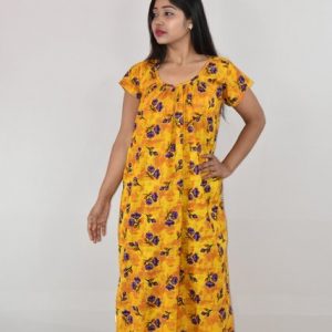 Yellow maxi nighty