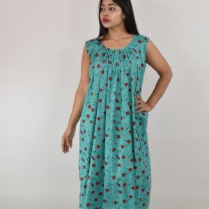 Blue Maxi Nighty Sleeveless