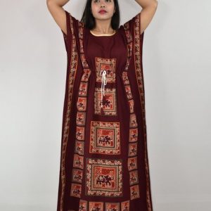 Gujri Maroon Kaftan