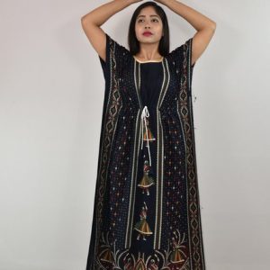 Gujri Blue Kaftan #BFGNBLF0000001229 same nighty