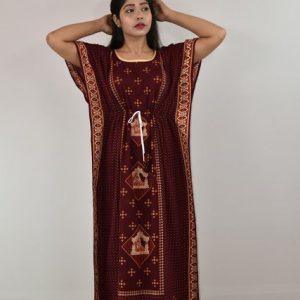 Gujri Maroon Kaftan