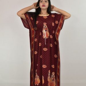 Gujri Maroon Kaftan