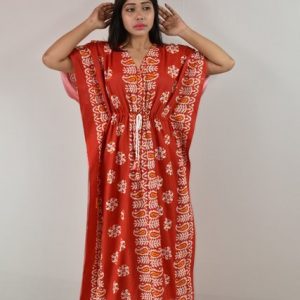 cotton Red kaftan