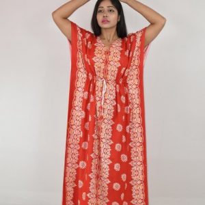 Cotton Red Kaftan