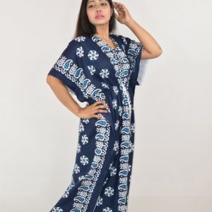 Cotton Blue Kaftan