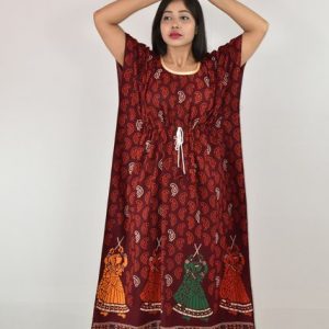 Gujri Maroon Kaftan