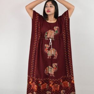 Gujri Maroon Kaftan