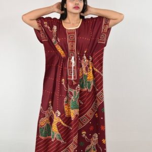 Gujri Maroon Kaftan