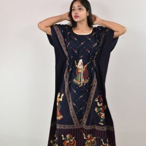 Gujri Dandia Blue Kaftan