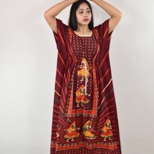 Gujri Maroon Kaftan