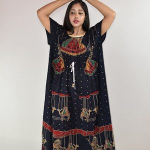 Gujri Dancing Lady Blue Kaftan
