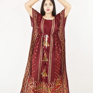 Gujri Maroon Kaftan