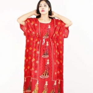 Gujri Matka Red Kaftan