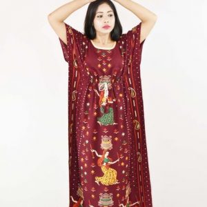 Gujri Matka Maroon Kaftan