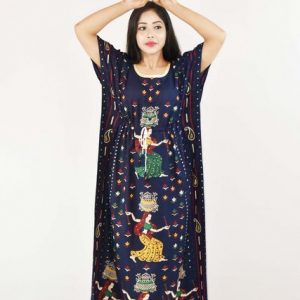 Gujri Matka Blue Kaftan