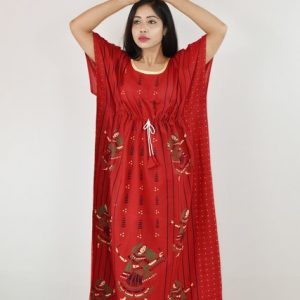 Gujri Dandia Red Kaftan