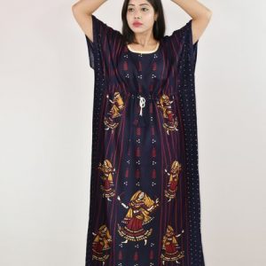 Gujri Dandia Blue Kaftan