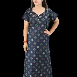 Blue Gujri Maxi Nighty