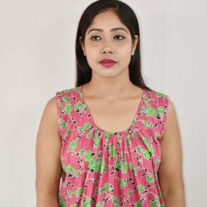 Pink Cotton Maxi