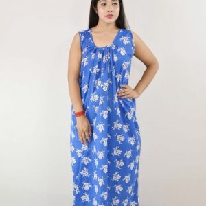 Blue Cotton Maxi