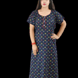 Blue Gujri Maxi Nighty