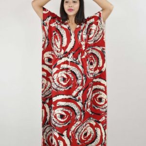 Jaisal Indonesian Red Kaftan