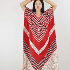 Jaisal Indonesian Red Kaftan