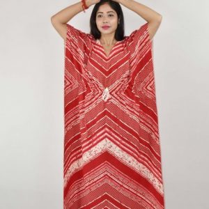 Jaisal Indonesian Red Kaftan