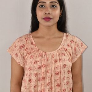 White & Red Maxi Nighty