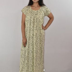 White & Black Maxi Nighty