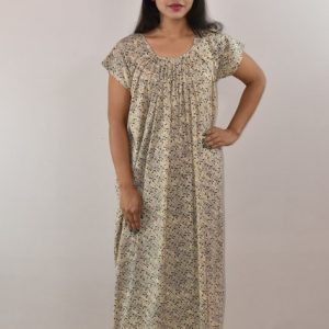 White & Black Maxi Nighty