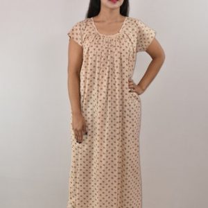 White & Black Maxi Nighty