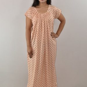 White & Red Maxi Nighty