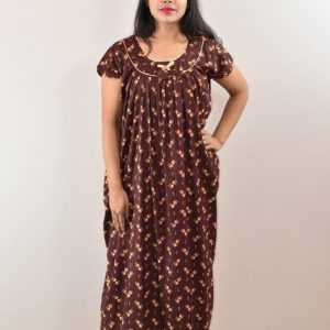 Maroon Round Neck Short Sleeve With Pipien