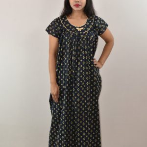 Blue Round Neck Short Sleeve With Pipien
