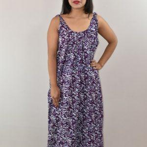 Blue Ribbon Cotton Maxi Nighty