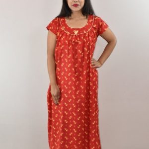 Red Round Neck Short Sleeve With Pipien