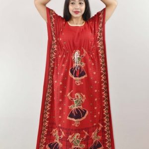 Red Gujri Kaftan Nighty