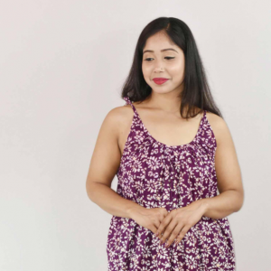 Blue Ribbon Cotton Maxi Nighty