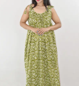Green Ribbon Maxi Nighty