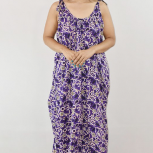 Purple Ribbon Maxi Nighty
