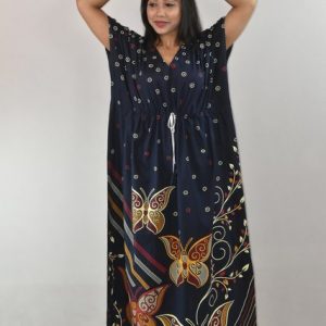 BDROX Blue Cotton Kaftan Nighty
