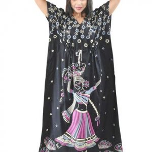 BDROX Daman Print Pure Cotton Blue Kaftan