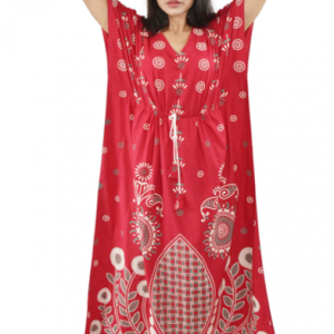 BDROX Damon Print Red Kaftan Nighty