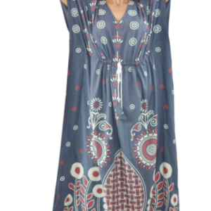BDROX Damon Print Grey Kaftan Nighty